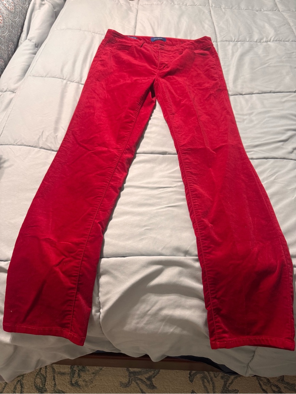 Talbots Red Straight-Leg Pants